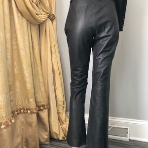 Gucci black real leather pants, sz.40, new no tags